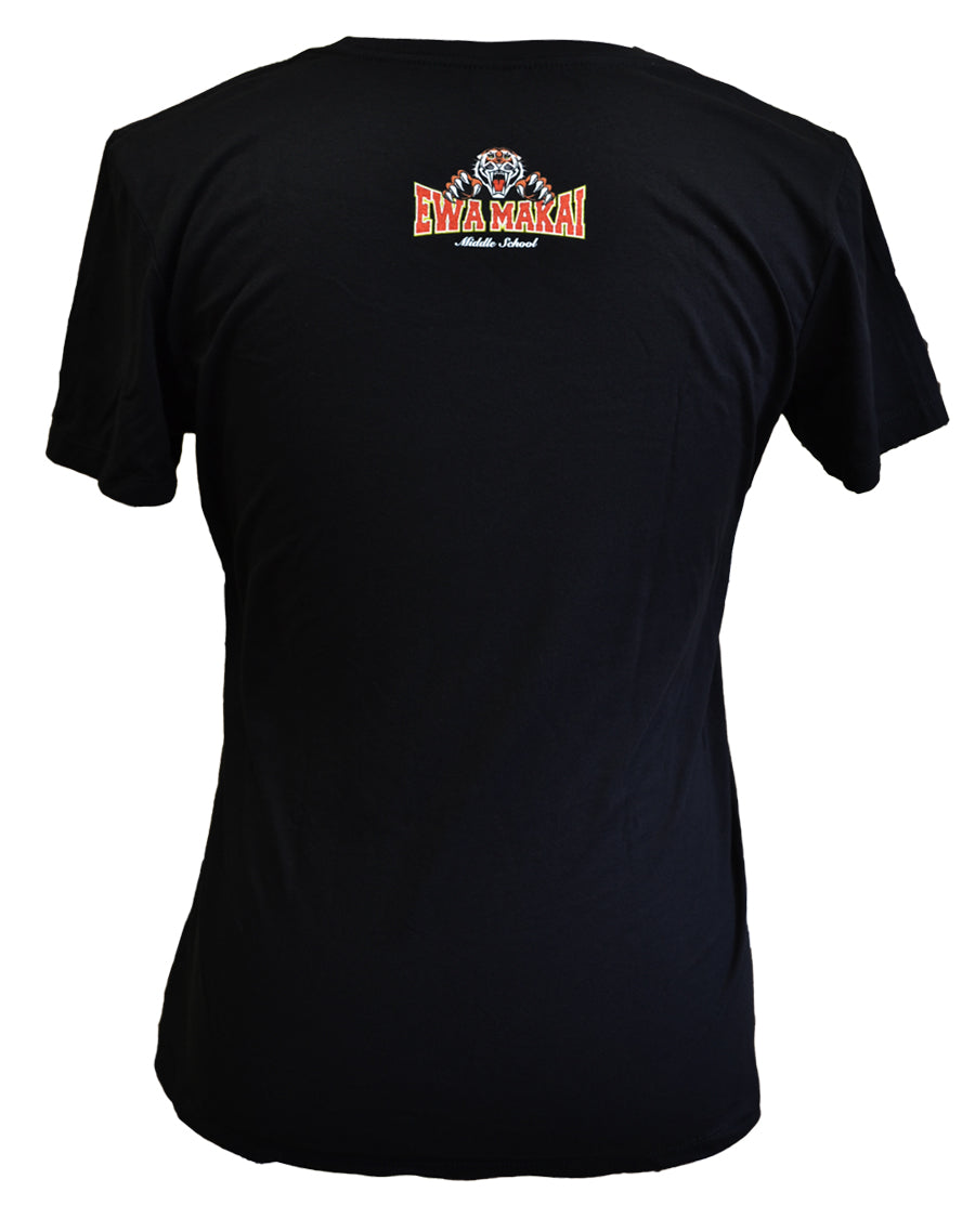 Ewa Makai Logo Girl's Jr. Tee Black