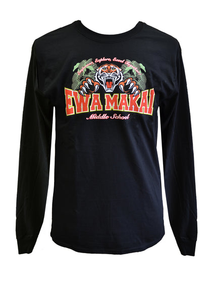 Ewa Makai Logo T-Shirt L/S Black