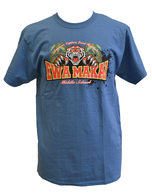 Ewa Makai Logo T-Shirt Blue